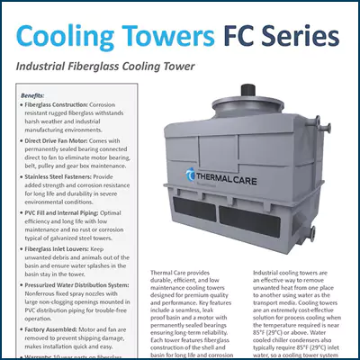 FC fiberglass cooling towers 100 to 240 ton